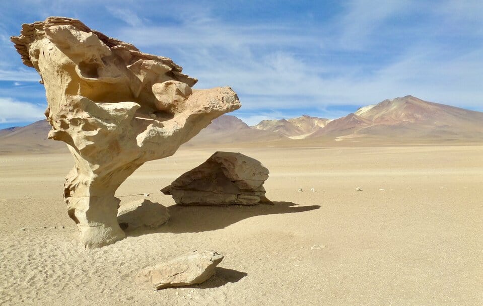 Tree Rock in the high desert of southern Bolivia