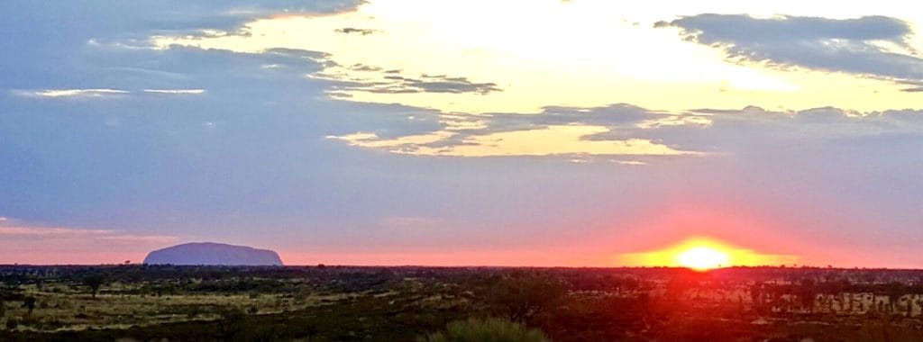Uluru sunrise in central Australia 