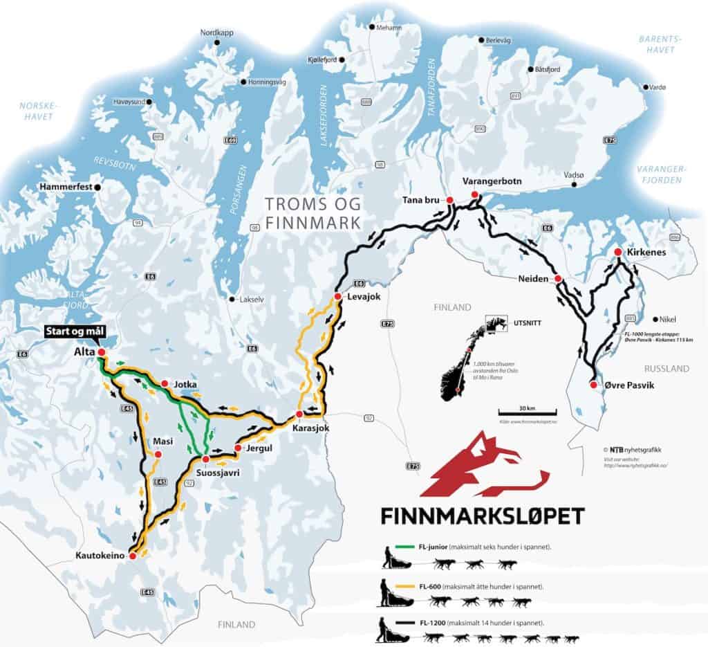 Finnmarkslopet race map