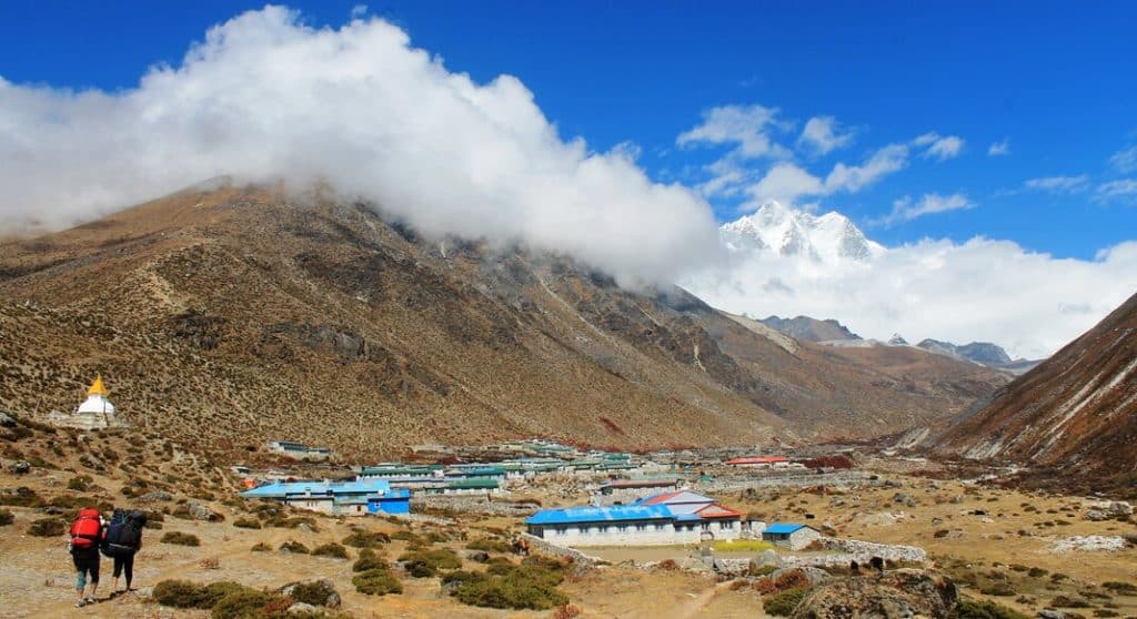 A town in Nepal on the Everest Base Camp trek