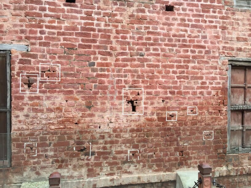 Jallianwala Bagh wall with bullet holes in Amritsar India
