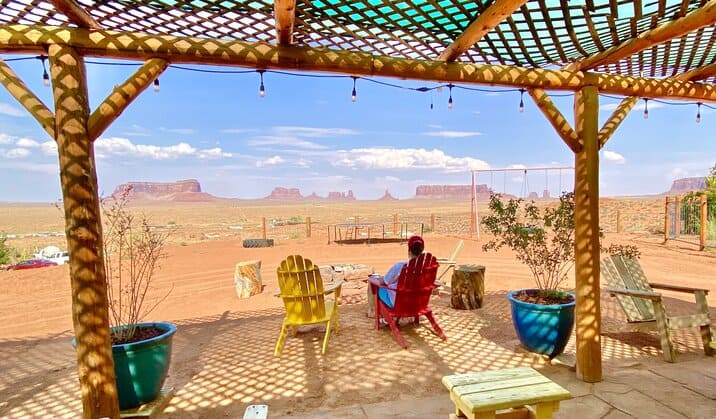 Monument Valley as seen from the Dream Catcher House