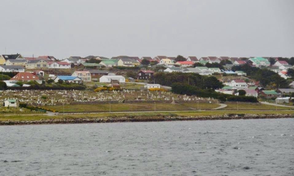 Stanley Falkland Islands on a cloudy day