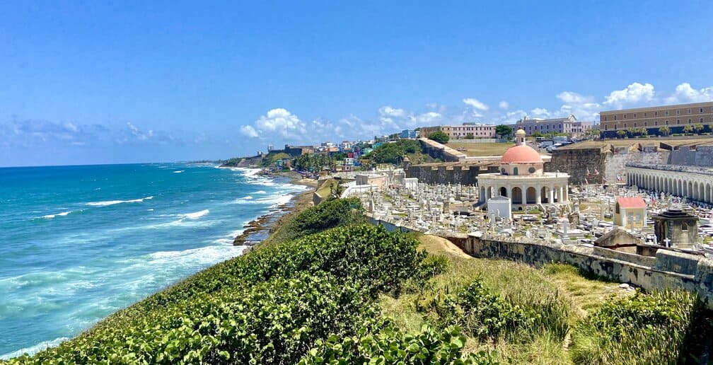 Old San Juan coastline from the fort