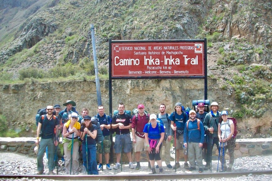 Inca Trail Hike to Machu Picchu - the trekking group