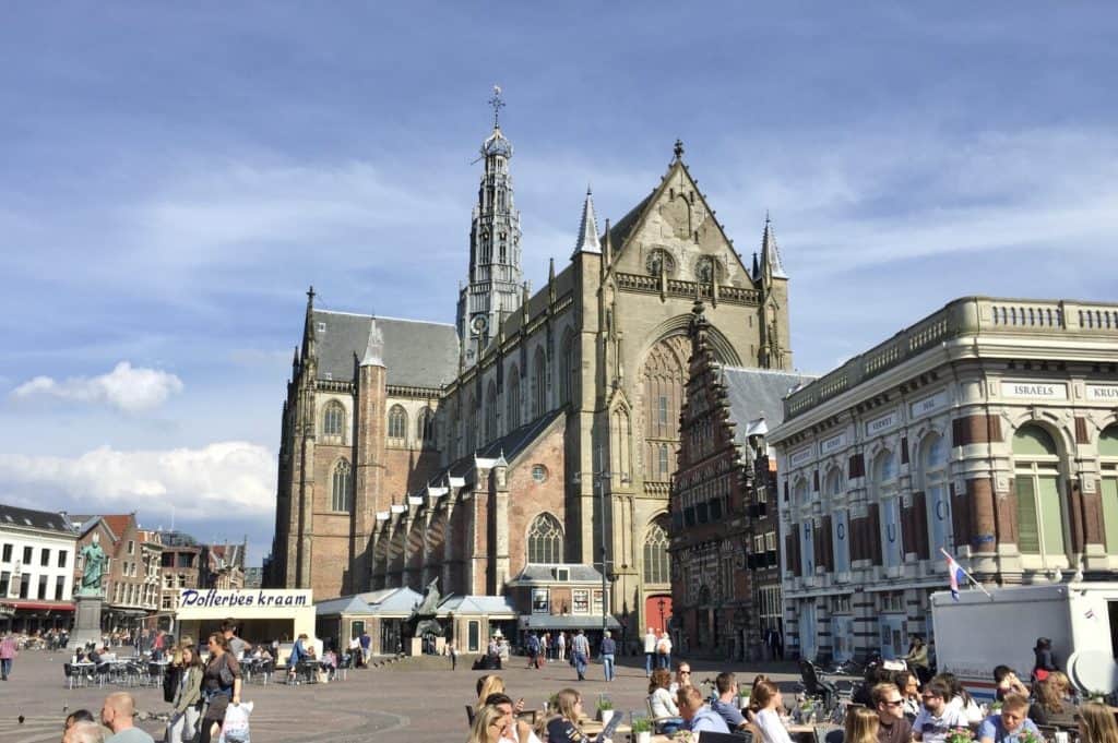 photo of Haarlem main square in the Netherlands