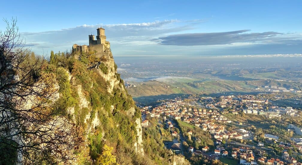 Prima Torre in San Marino as seen from the Seconde Torre