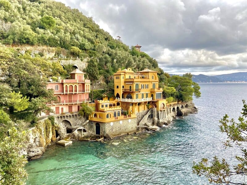 Portofino famous villas on the Italian Riviera
