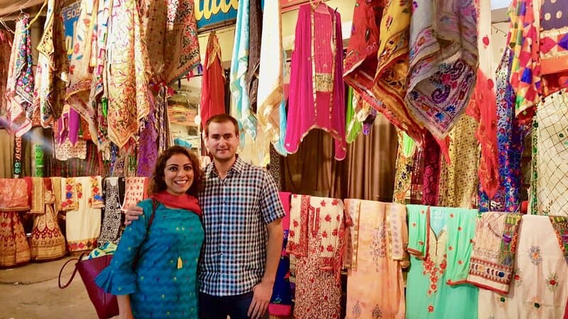 Chris Heckmann and Nimarta Bawa in Amritsar