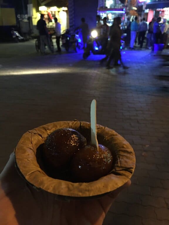 Gulab jamun street food in Amritsar