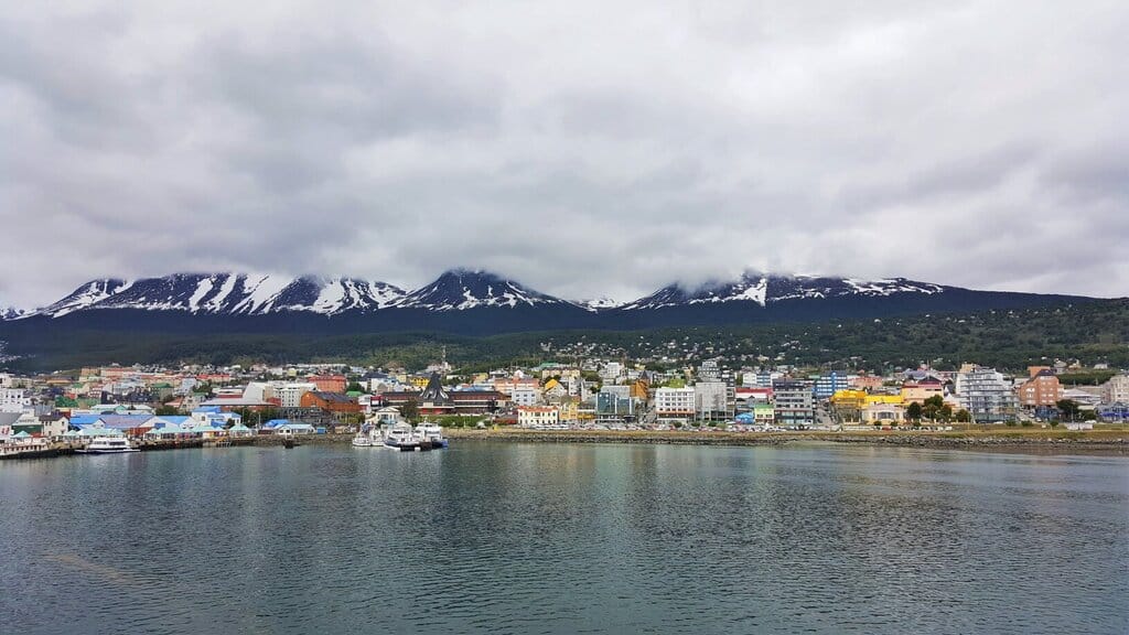 Ushuaia, Argentina as seen from the dock