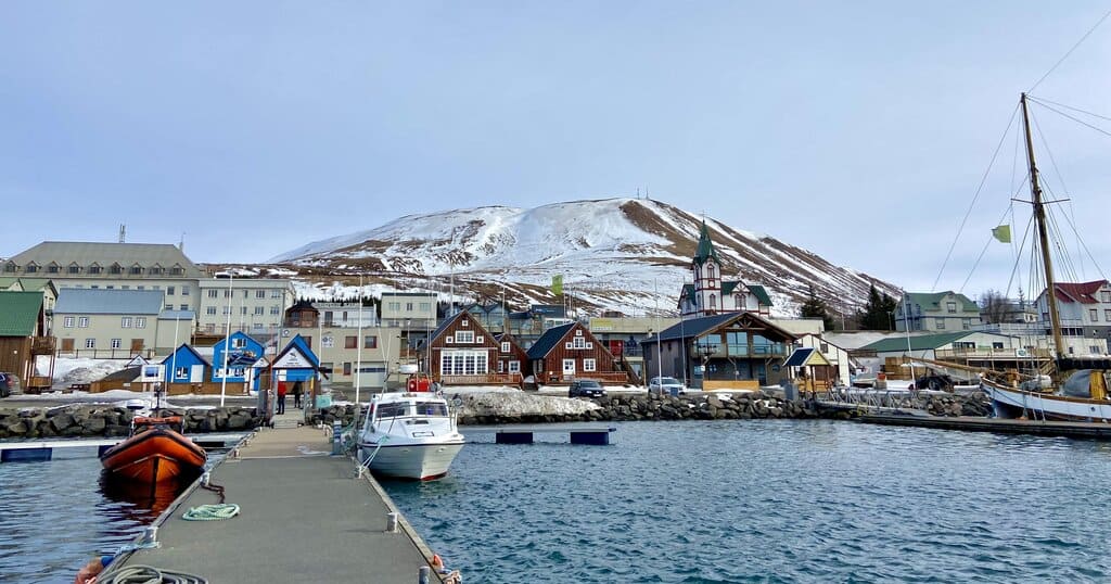 Husavik Iceland as seen from the main dock