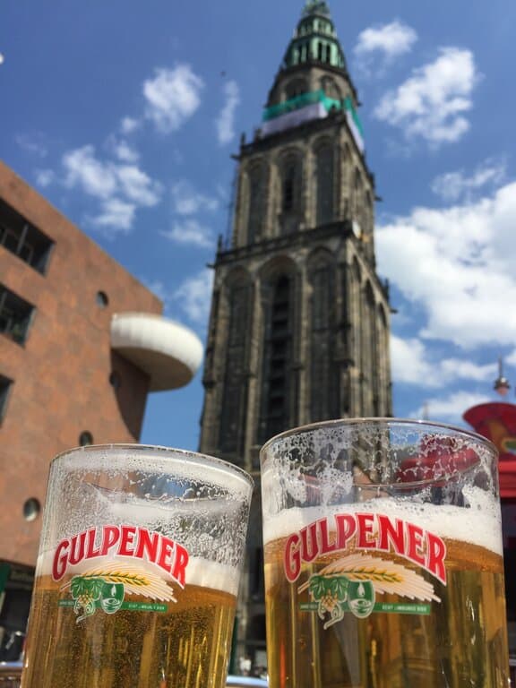 Photo of two Gulpener glasses in Groningen 