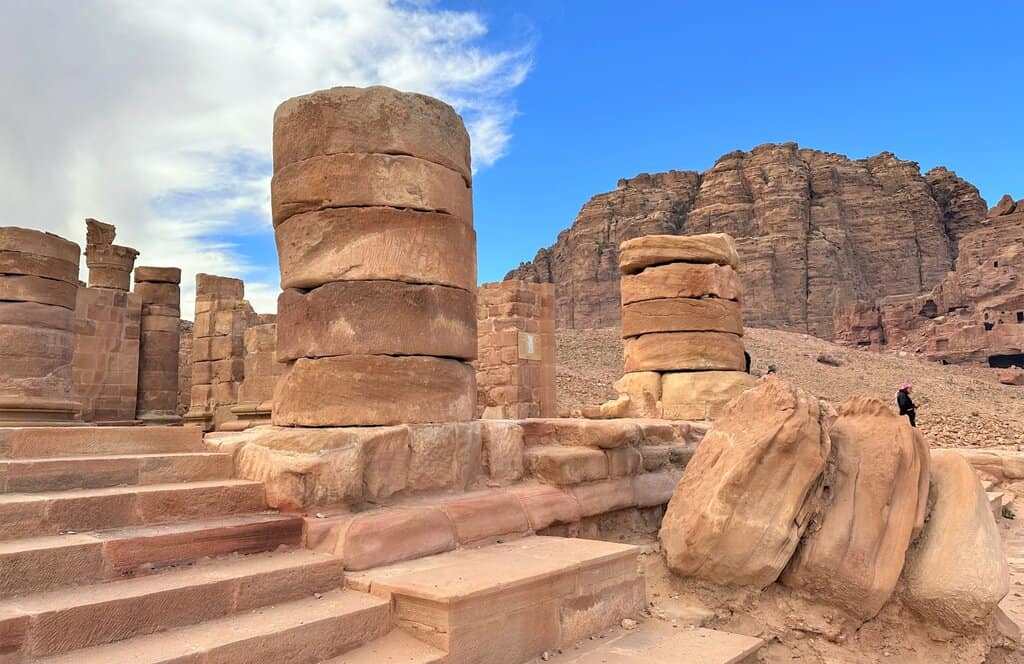 Petra Great Temple ruins