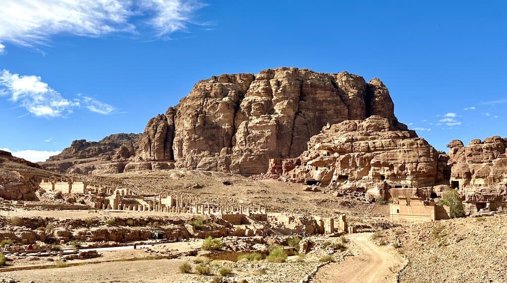 photo of the main road through Petra