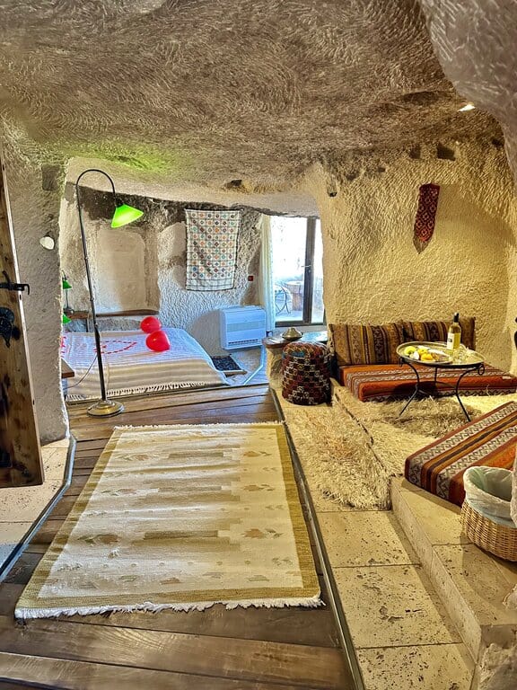 Kelebek Cave Suites - inside a cave suite
