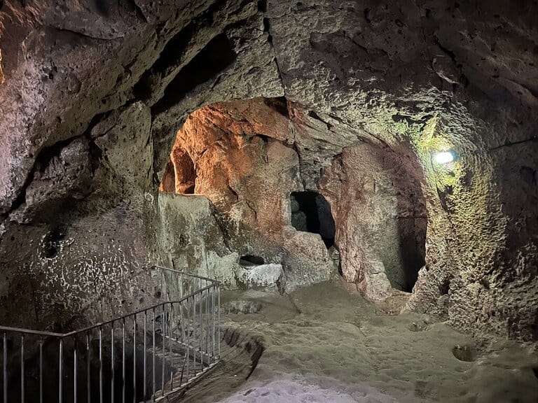 a cave city in Cappadocia