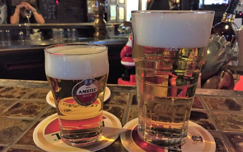 A Dutch pint of beer is 0.25L