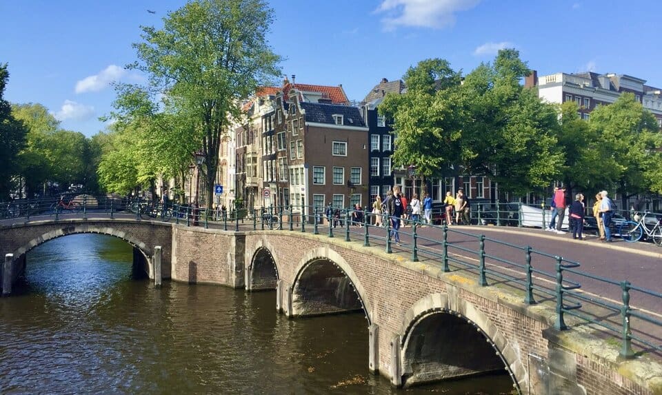 Amsterdam Canals on a sunny day 