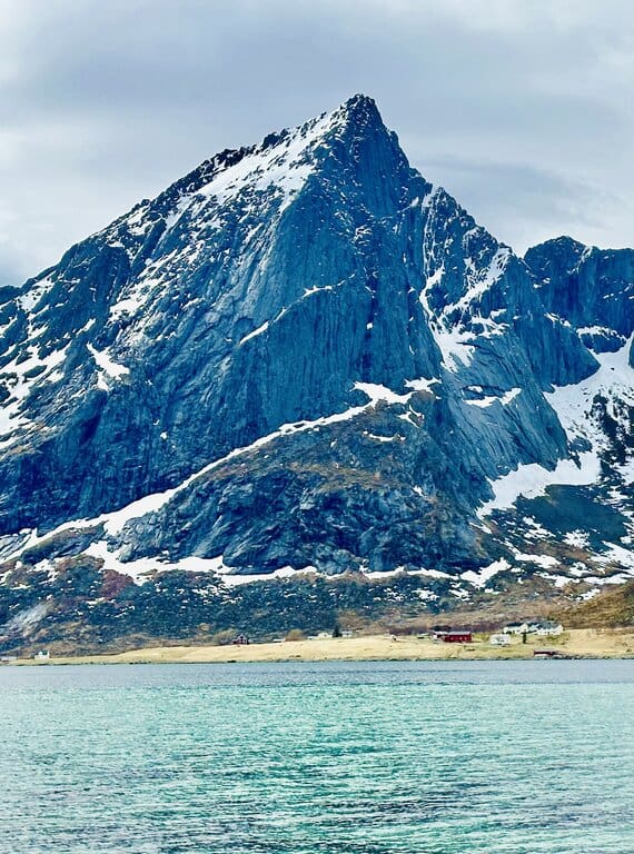 A sharp mountain peak in the Lofoten Islands