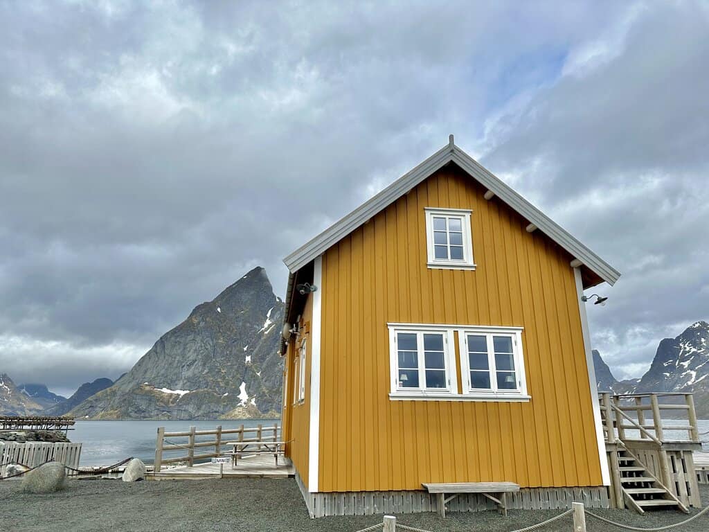 Lone Yellow Rorbu - Most instagrammable places in the Lofoten Islands