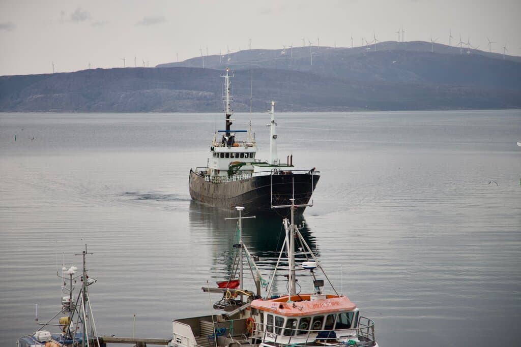 a ferry crossing in Norway