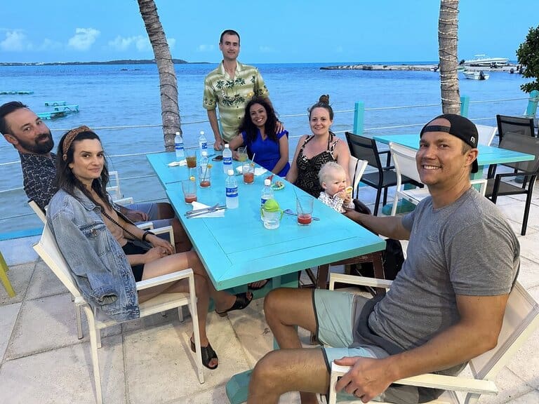 group dinner in Turks and Caicos