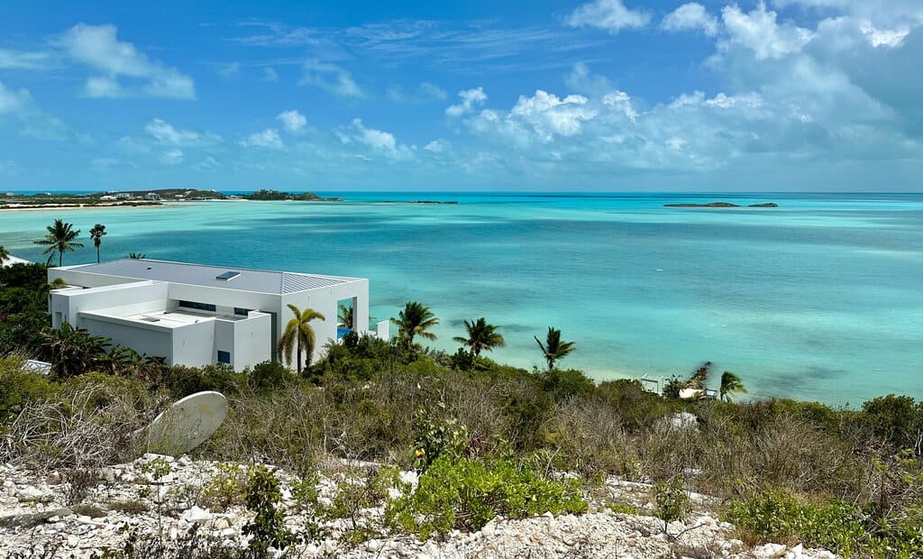 villas in Turks and Caicos on the water