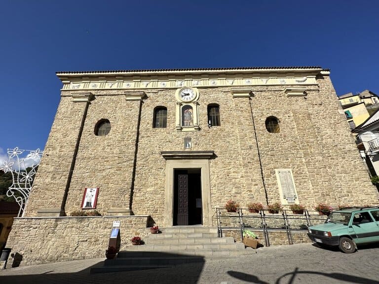 cathedral of Santa Maria dell'Olmo in Castelmezzano Italy