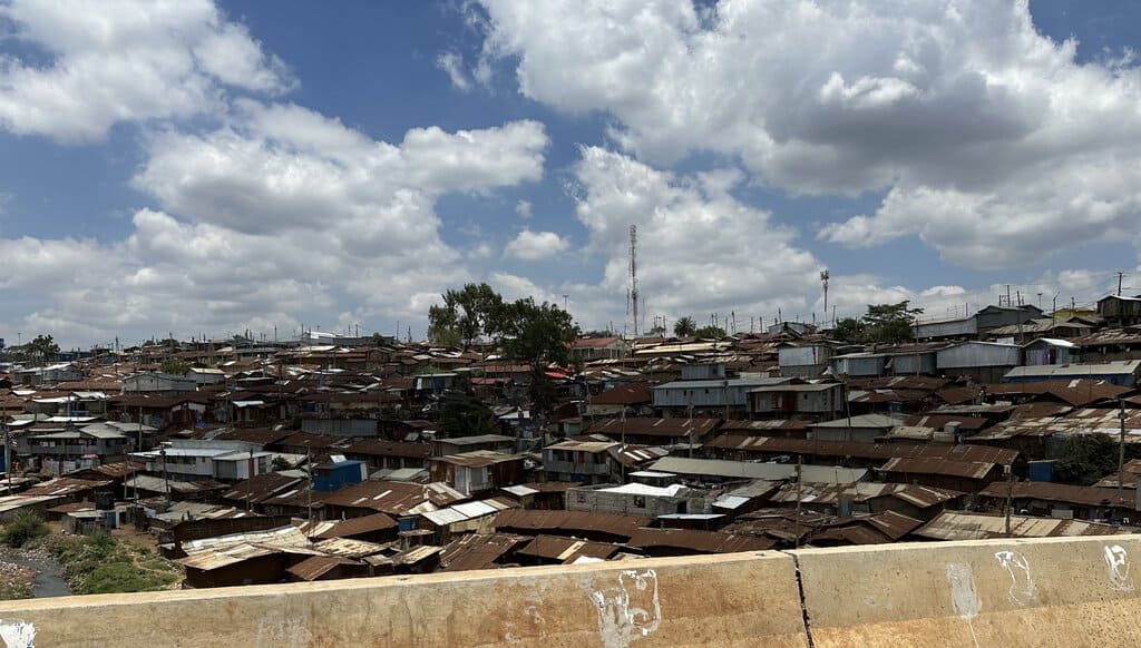 The Kibera slum in Nairobi
