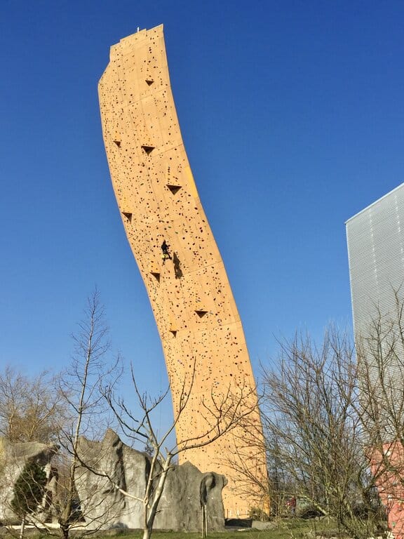 The Excalibur rock climbing tower in Groningen Netherlands