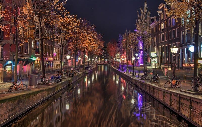 Amsterdam Red Light District main canal