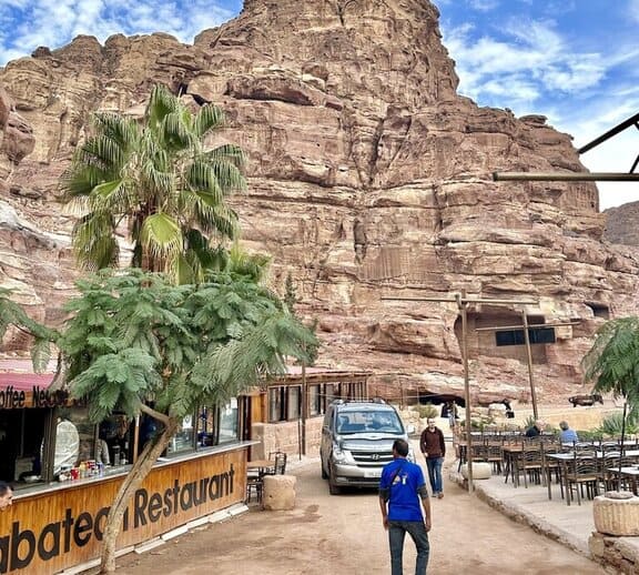 Nabataen Restaurant inside Petra