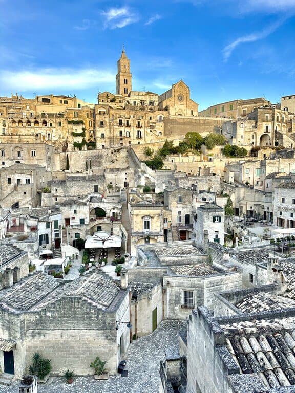 Matera Sassi with the main church in the background