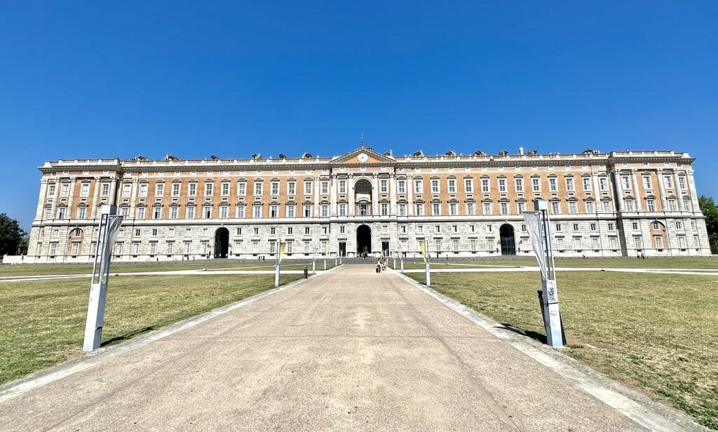 The Royal Palace of Caserta from the front