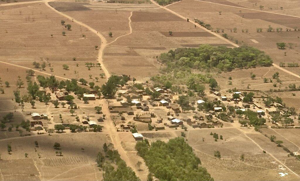 Malawi travel tips - a rural village as seen from the plane