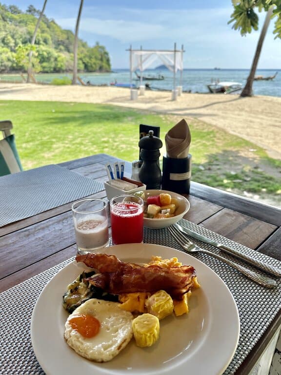 Breakfast at SAii Phi Phi Island Village in Thailand