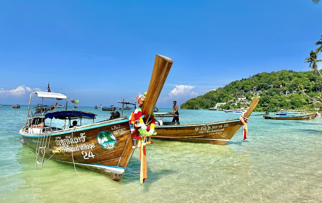 Long boats in Thailand