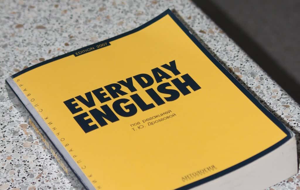 an English textbook