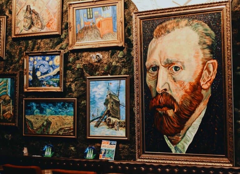 a painting of Vincent Van Gogh