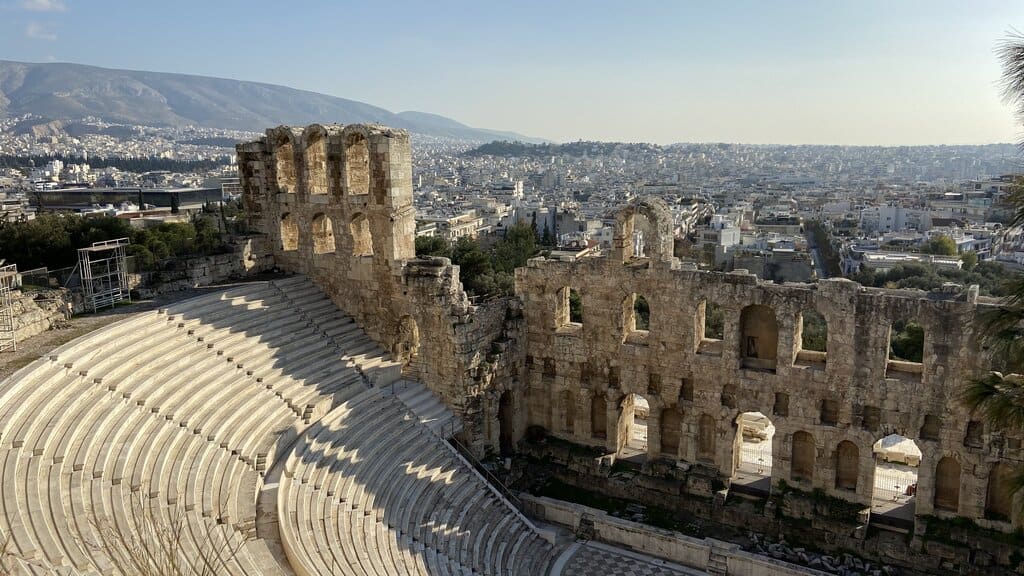 The theater at the Acropolis in Athens