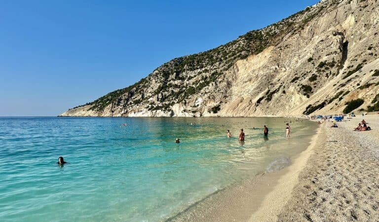 Myrtos Beach in Kefalonia Greece