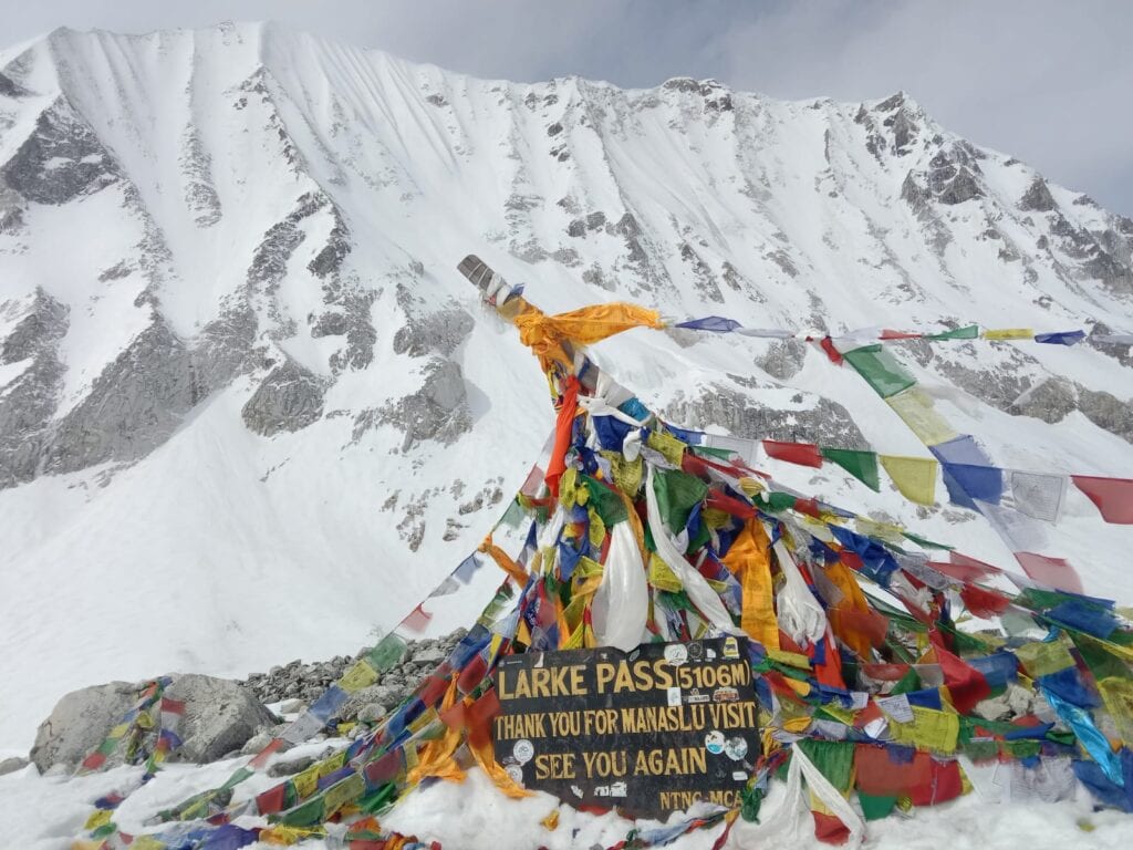 the high point on a trek in Nepal
