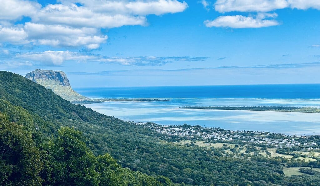 Le Morne view in Mauritius