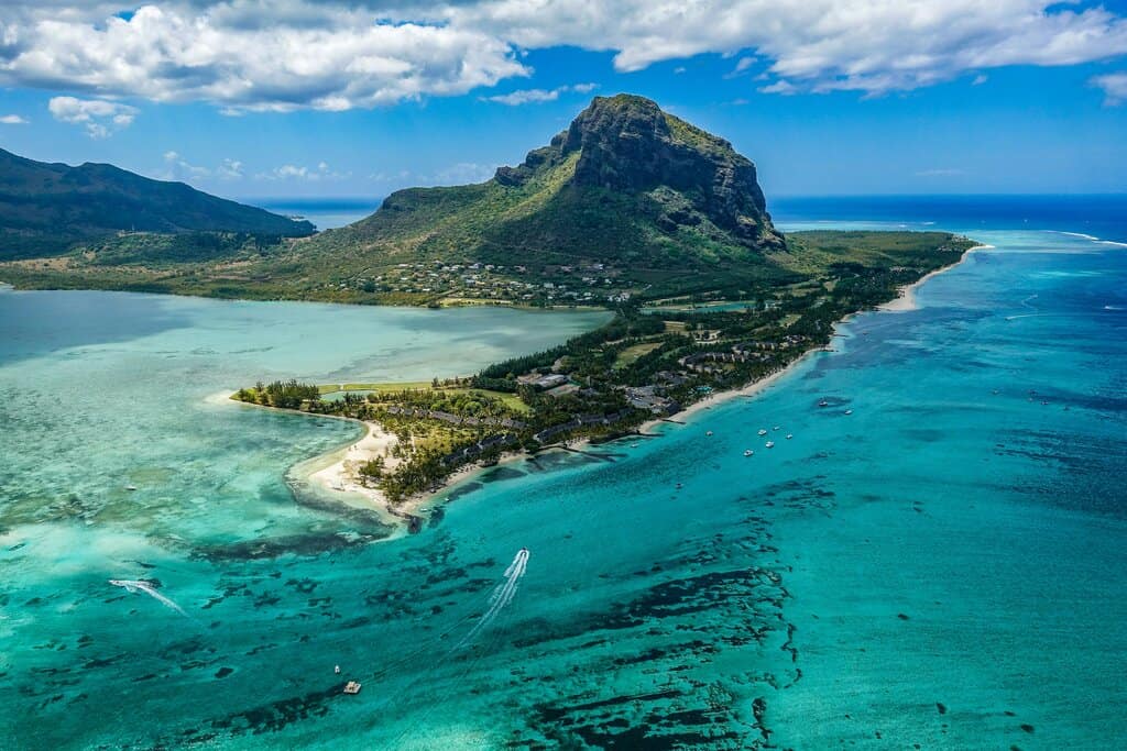 Le Morne peninsula and peak