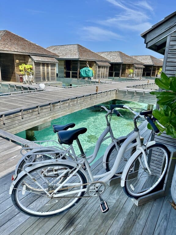 bikes at Jawakara Maldives