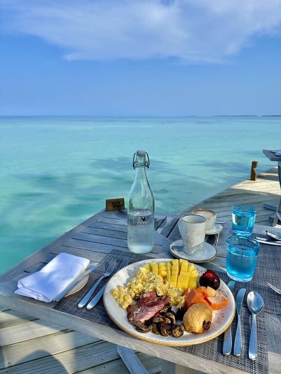 breakfast at Jawakara Maldvies