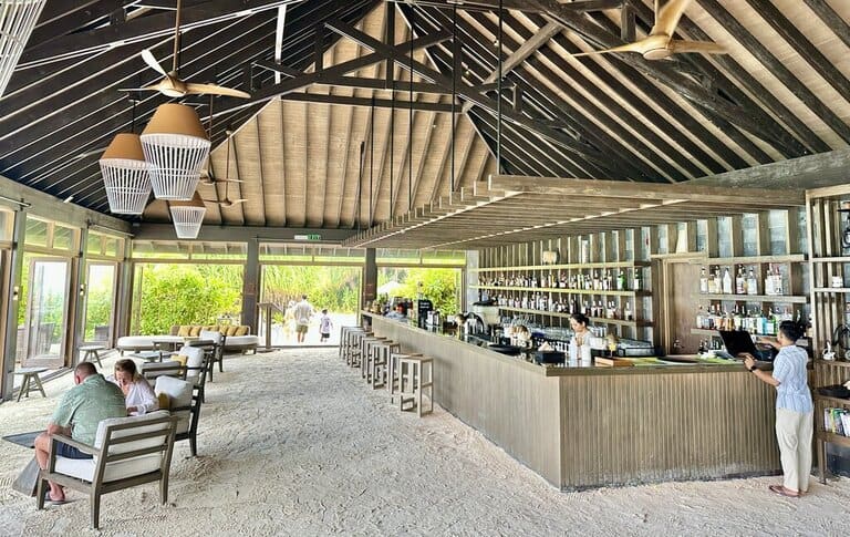 a bar at Jawakara Maldives